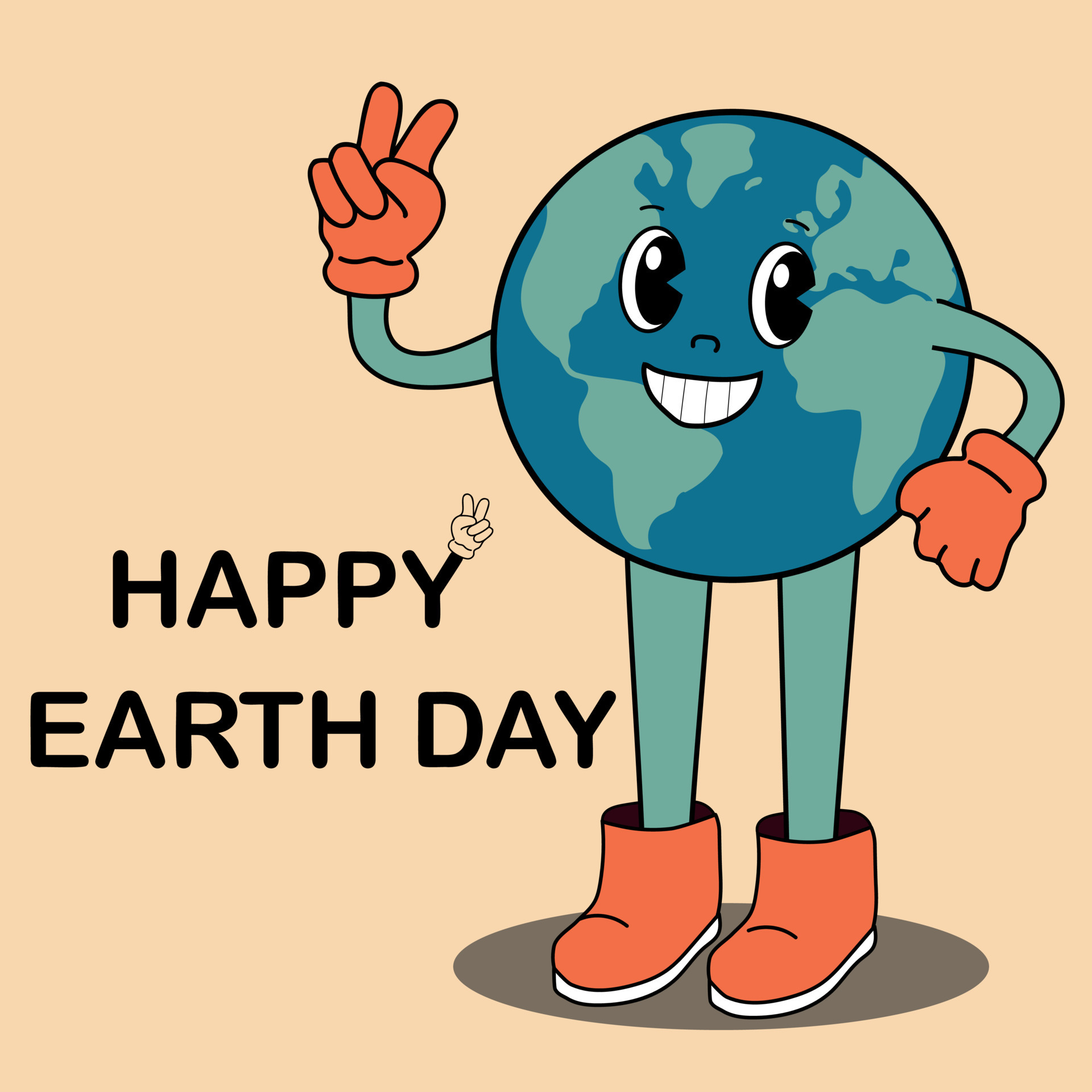 Happy Earth Day Card In Retro Style 21628695 Vector Art At Vecteezy happy-earth-day-card-in-retro-style-21628695-vector-art-at-vecteezy
