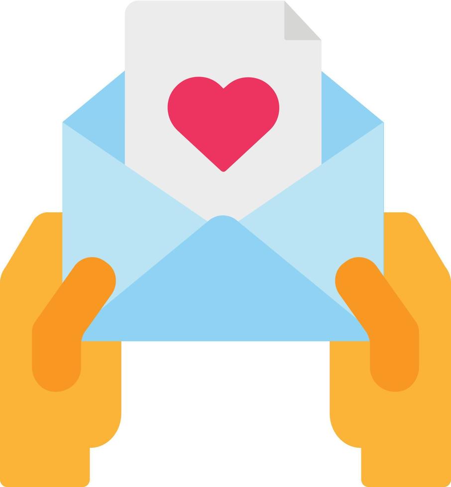 giving love mail vector