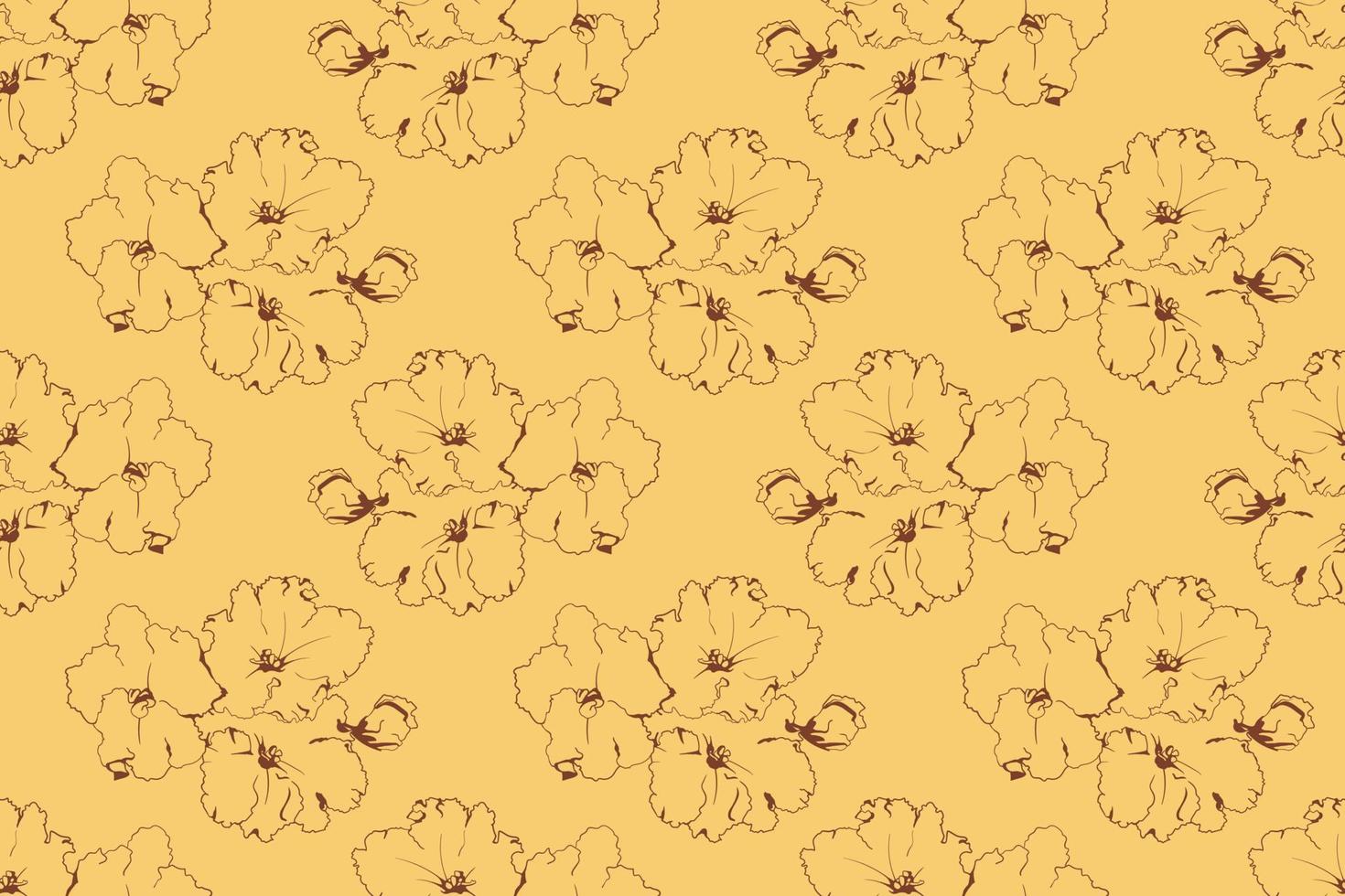 Floral pattern seamless vector background. Foliage and flower wallpaper design of nature.