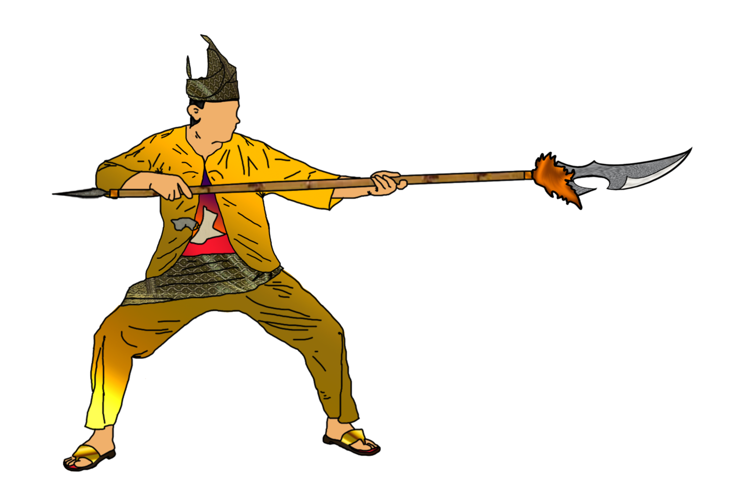 icon of martial art call silat png