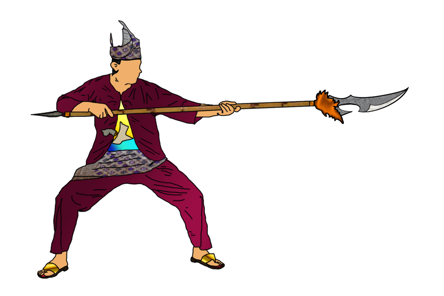 icon of martial art call silat png