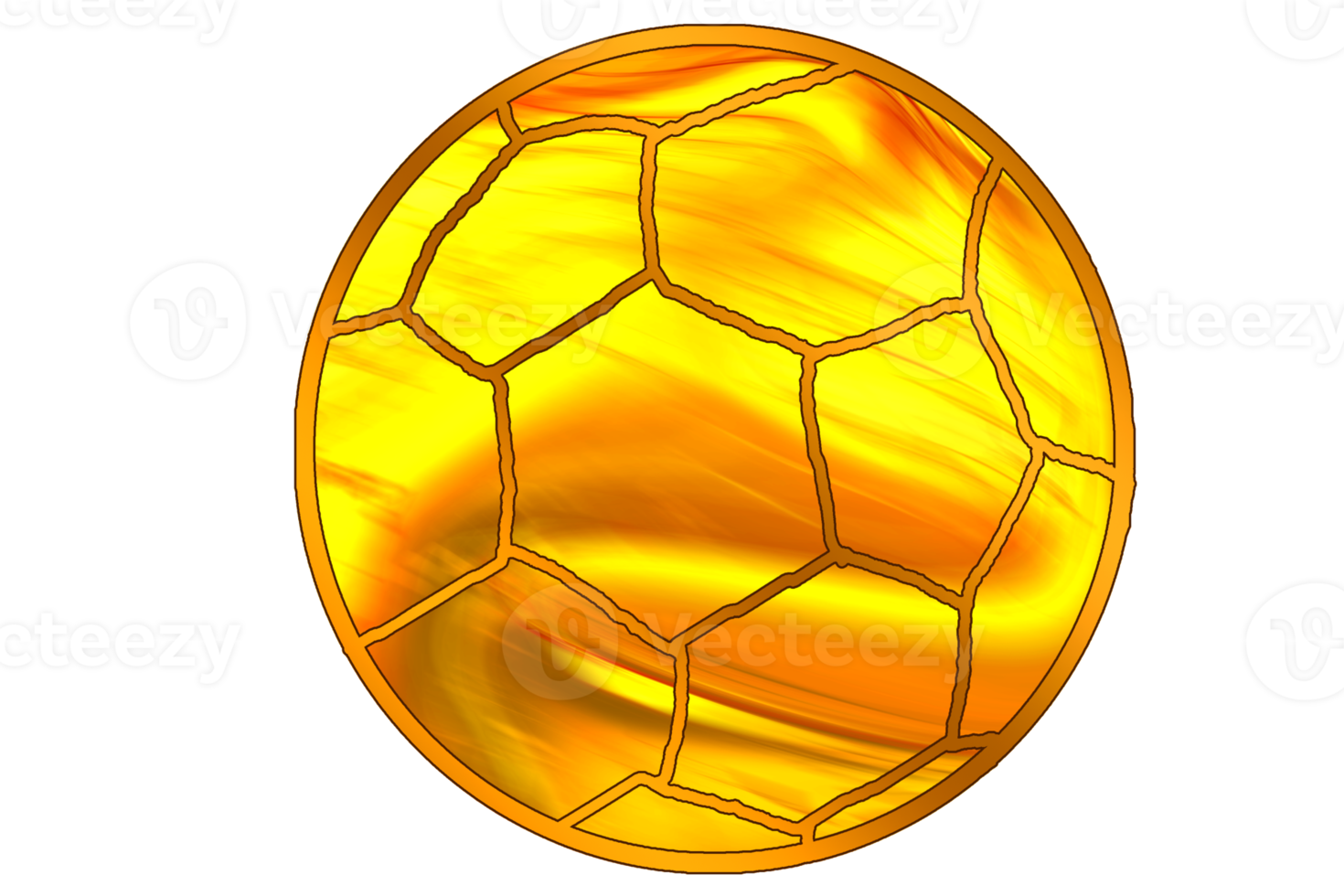 icono dorado color de fútbol pelota png