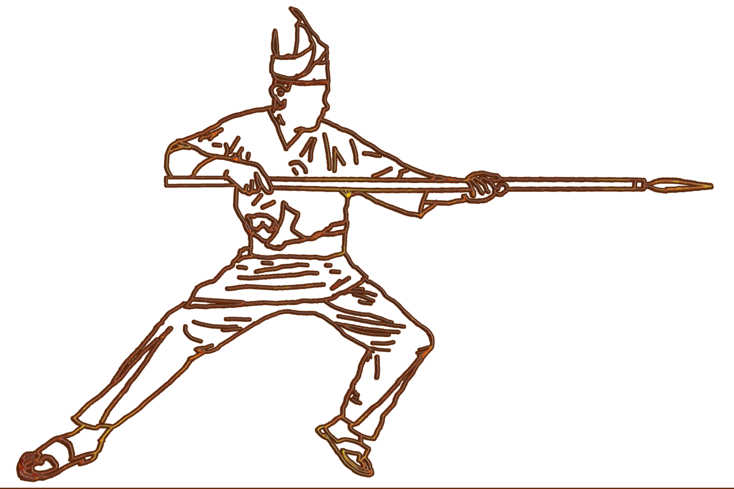 icon of martial art call silat png