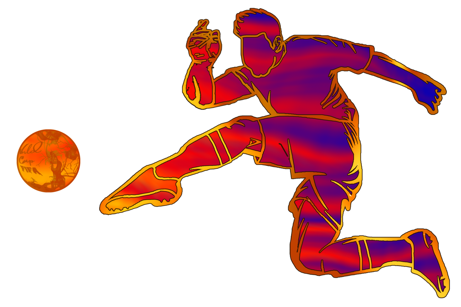 Free football player kicking a ball icon 21629294 PNG with Transparent