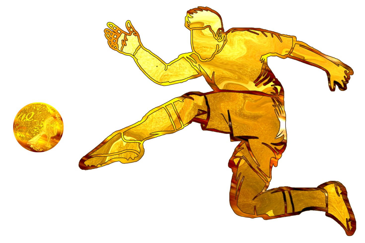 football player kicking a ball icon png