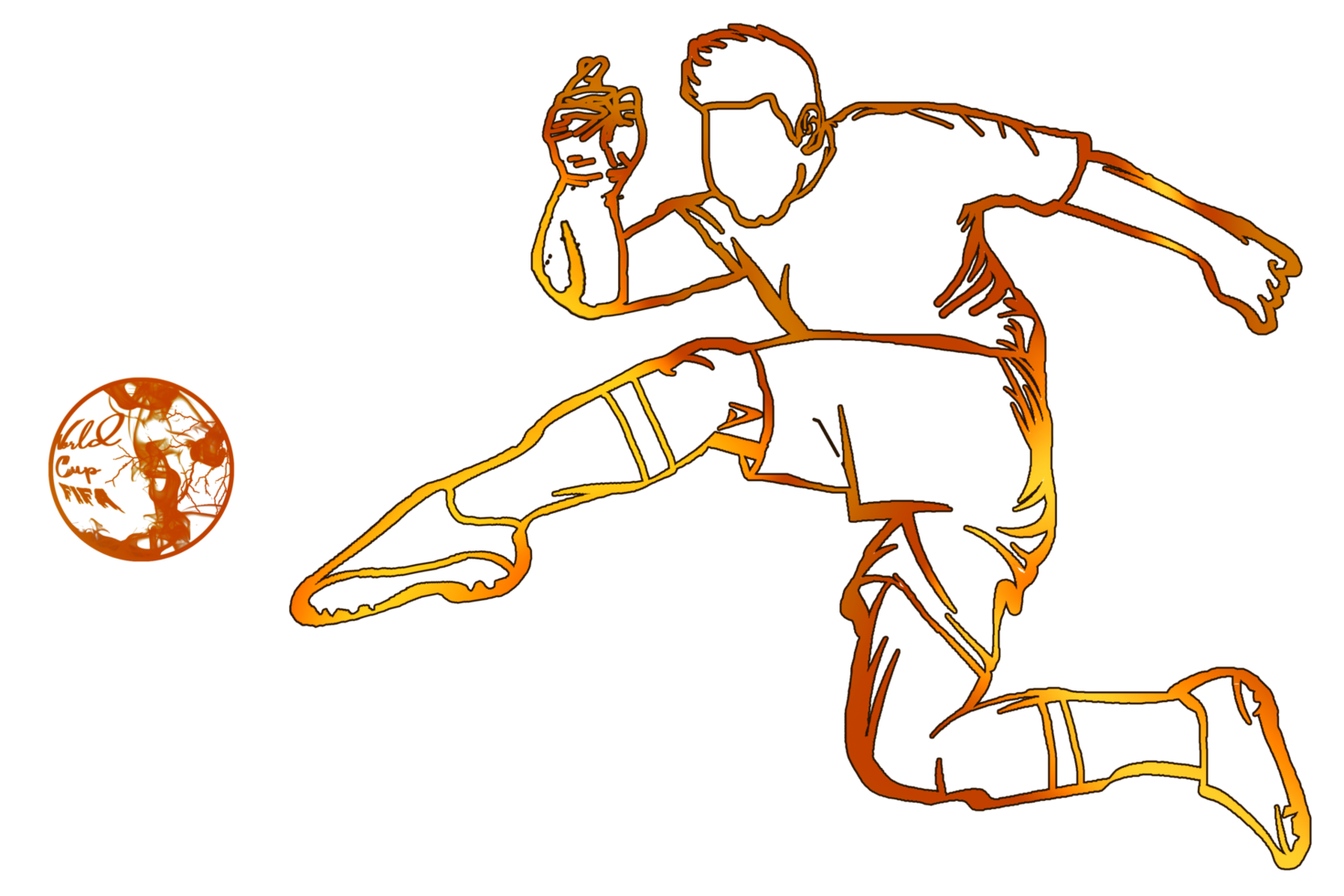 football player kicking a ball icon png