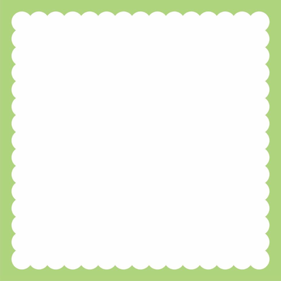 light green color frame pattern on white background vector