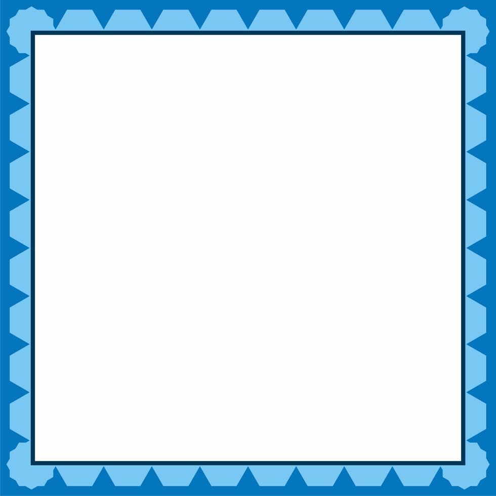 Frame Icon in trendy blue style isolated on white background. vector