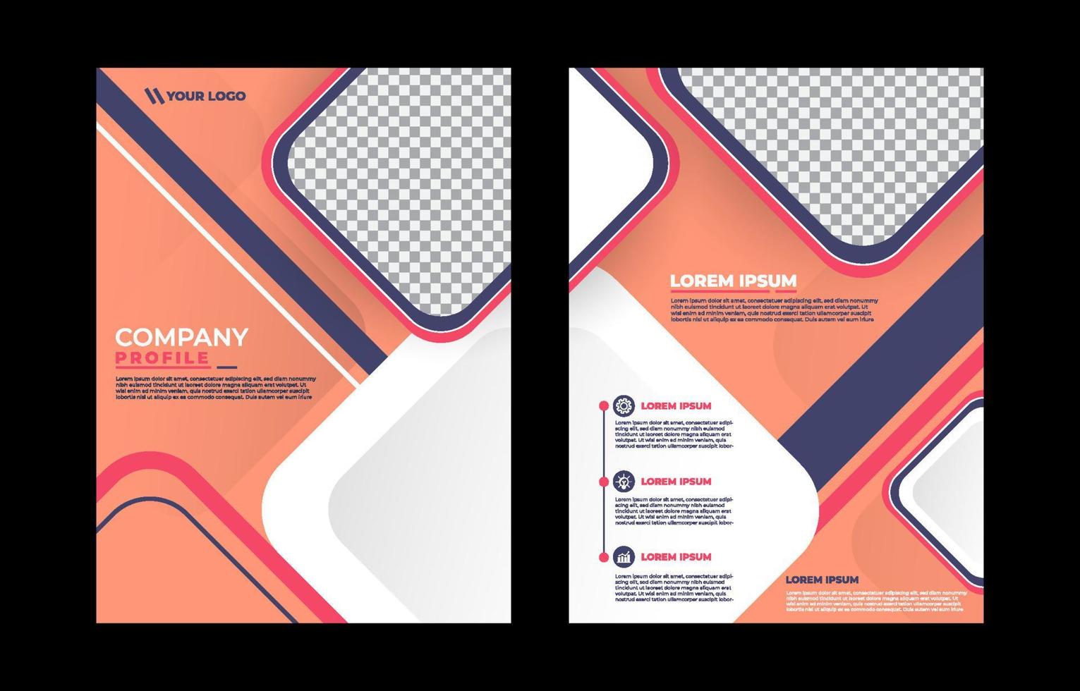 Generic Company Profile Template vector