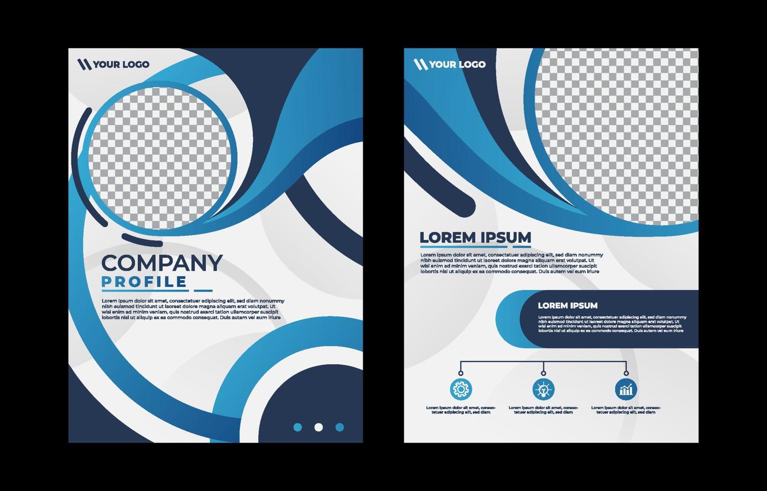 Creative Company Profile Template vector