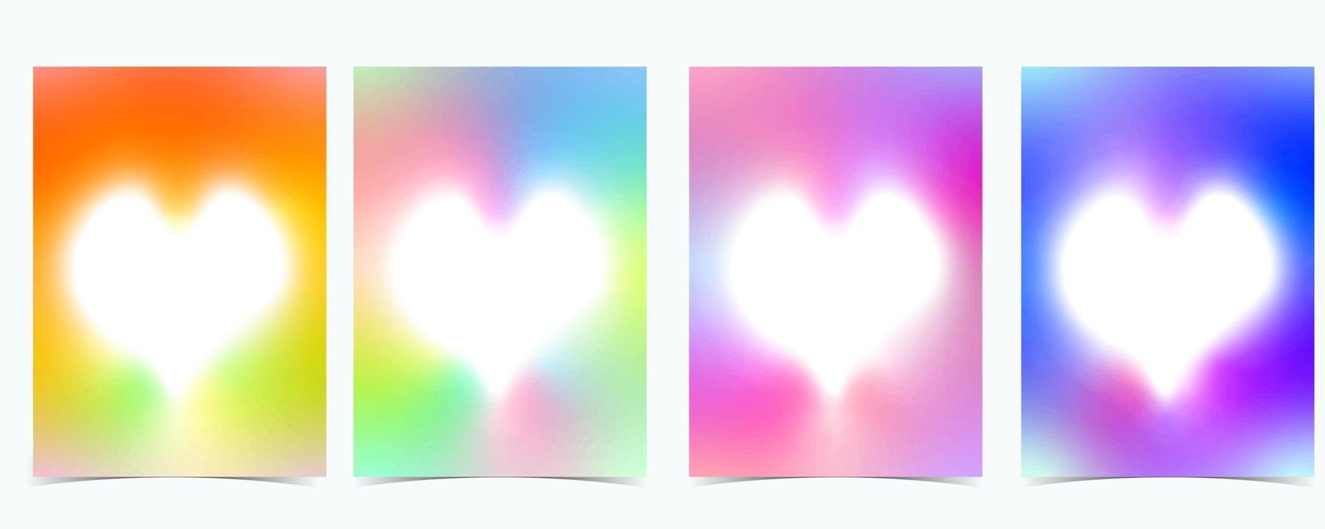 Rainbow pastel background with y2k style vector
