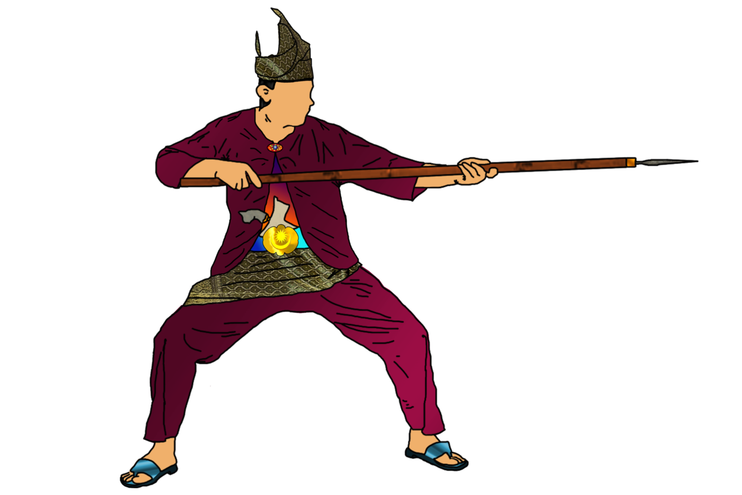 icon of martial art call silat png