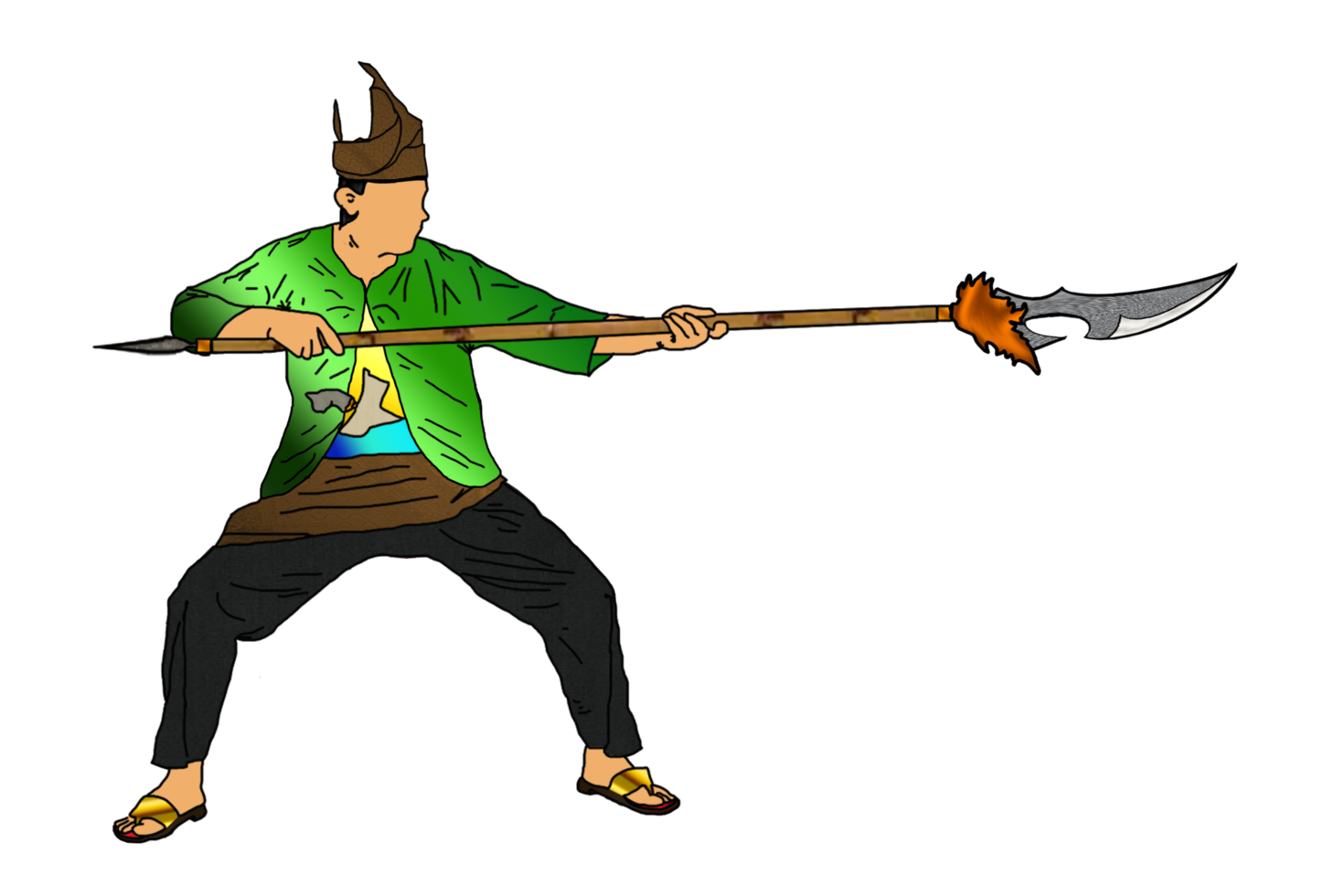 icon of martial art call silat png