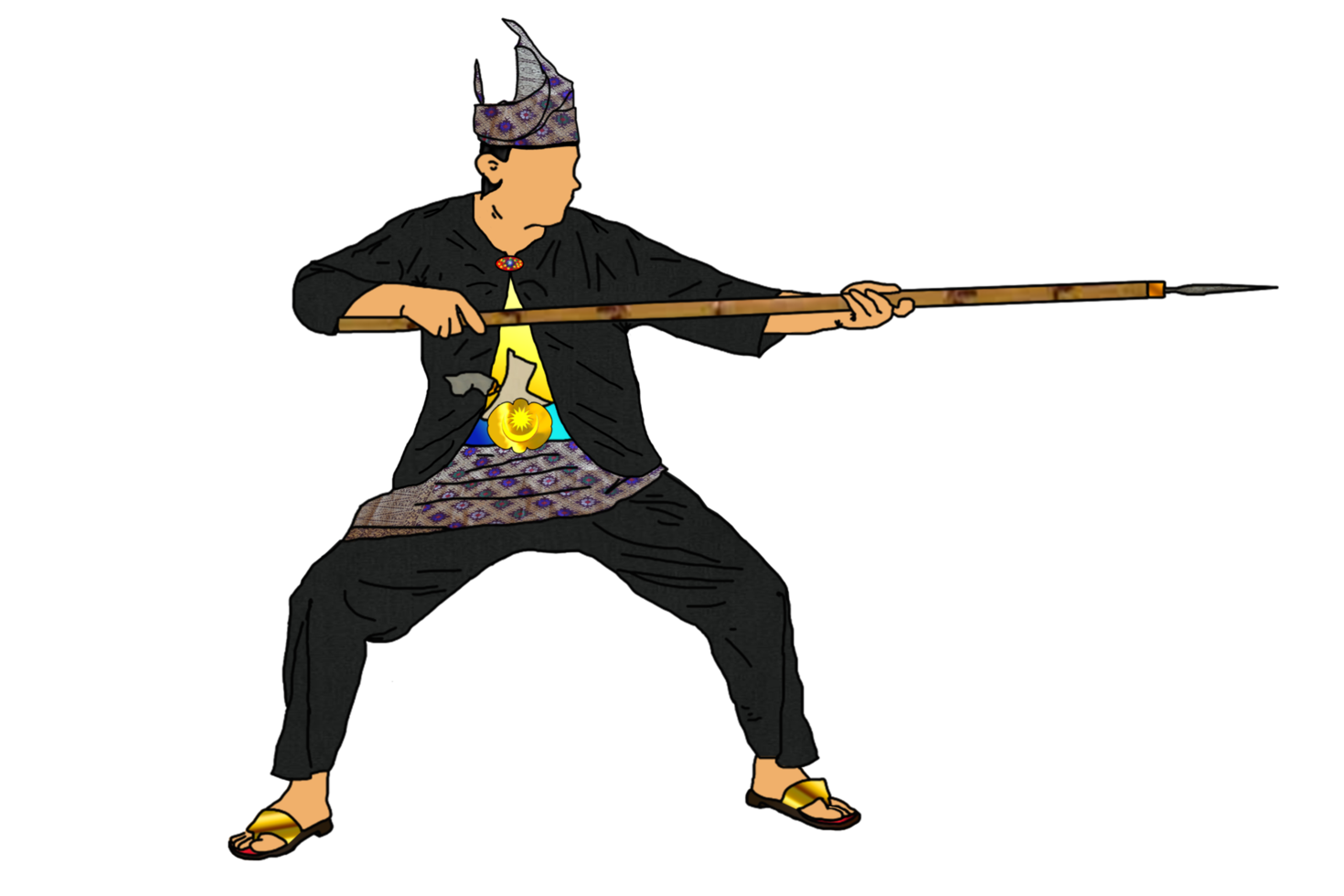 icon of martial art call silat png