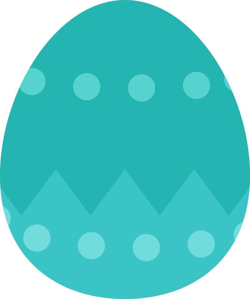 Colorful easter egg for Easter festival design concept. vector