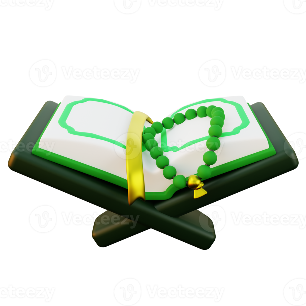 3d Illustration of Quran Recitation png