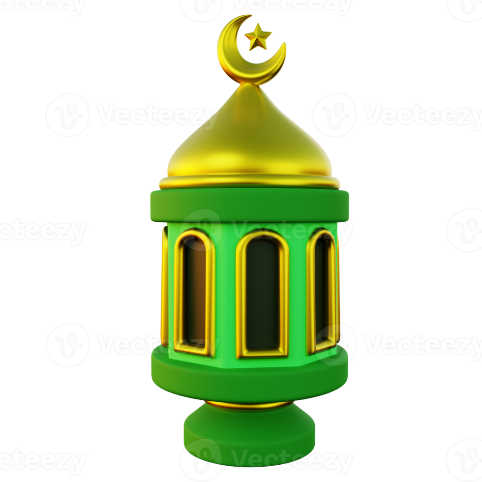 3d illustration av ramadan lykta png