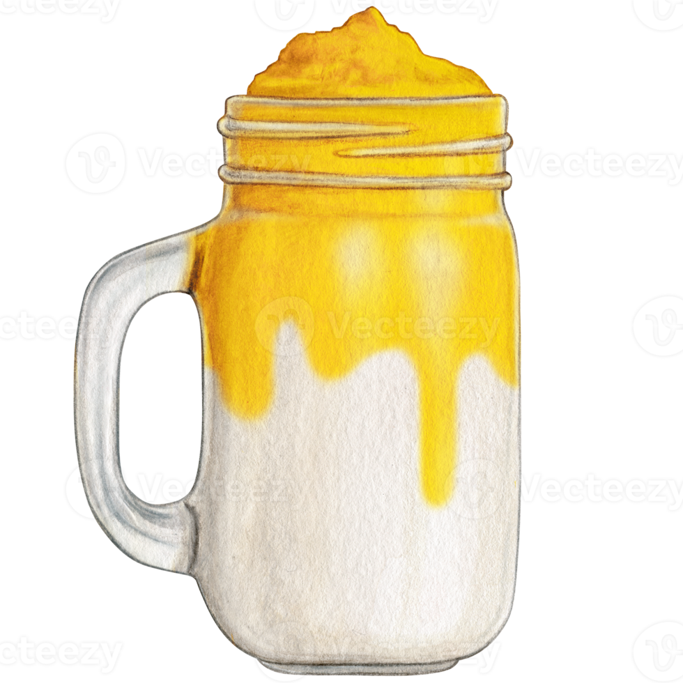 waterverf hand- getrokken milkshake png