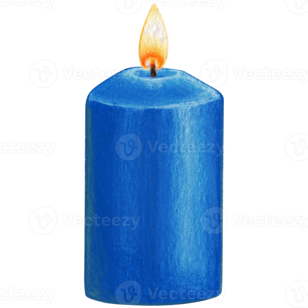 watercolor hand drawn candles png