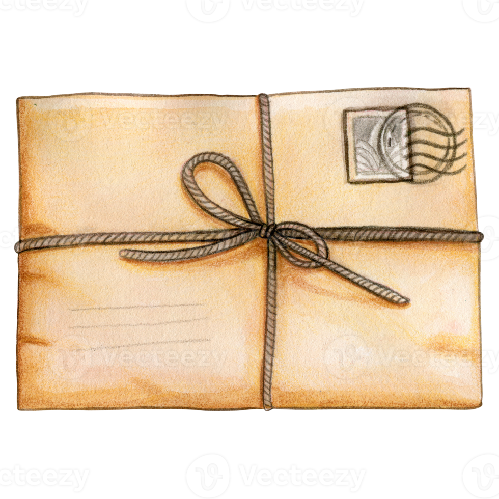 watercolor vintage parcel png