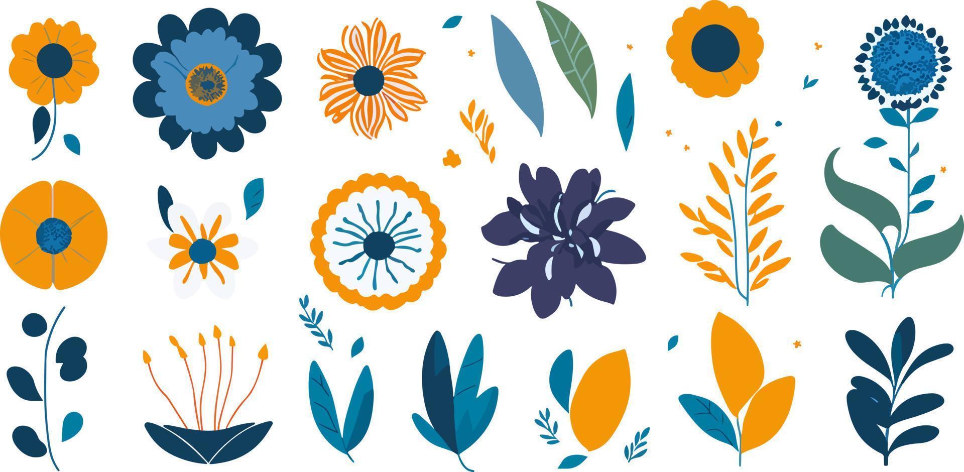 Add Some Charm to Your Projects with a Set of Hand-Drawn Blossom Vectors