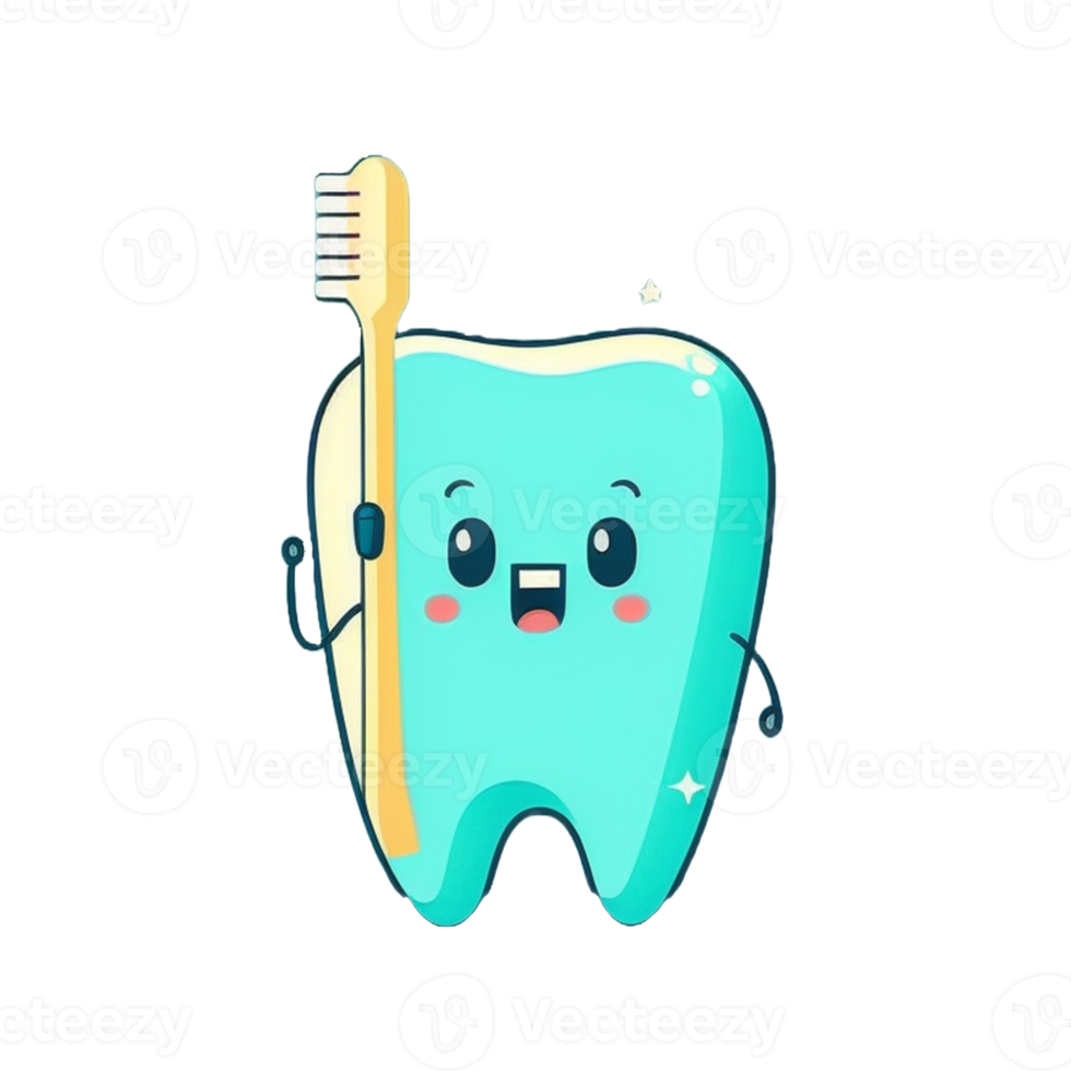 Cute cartoon toothbrush png