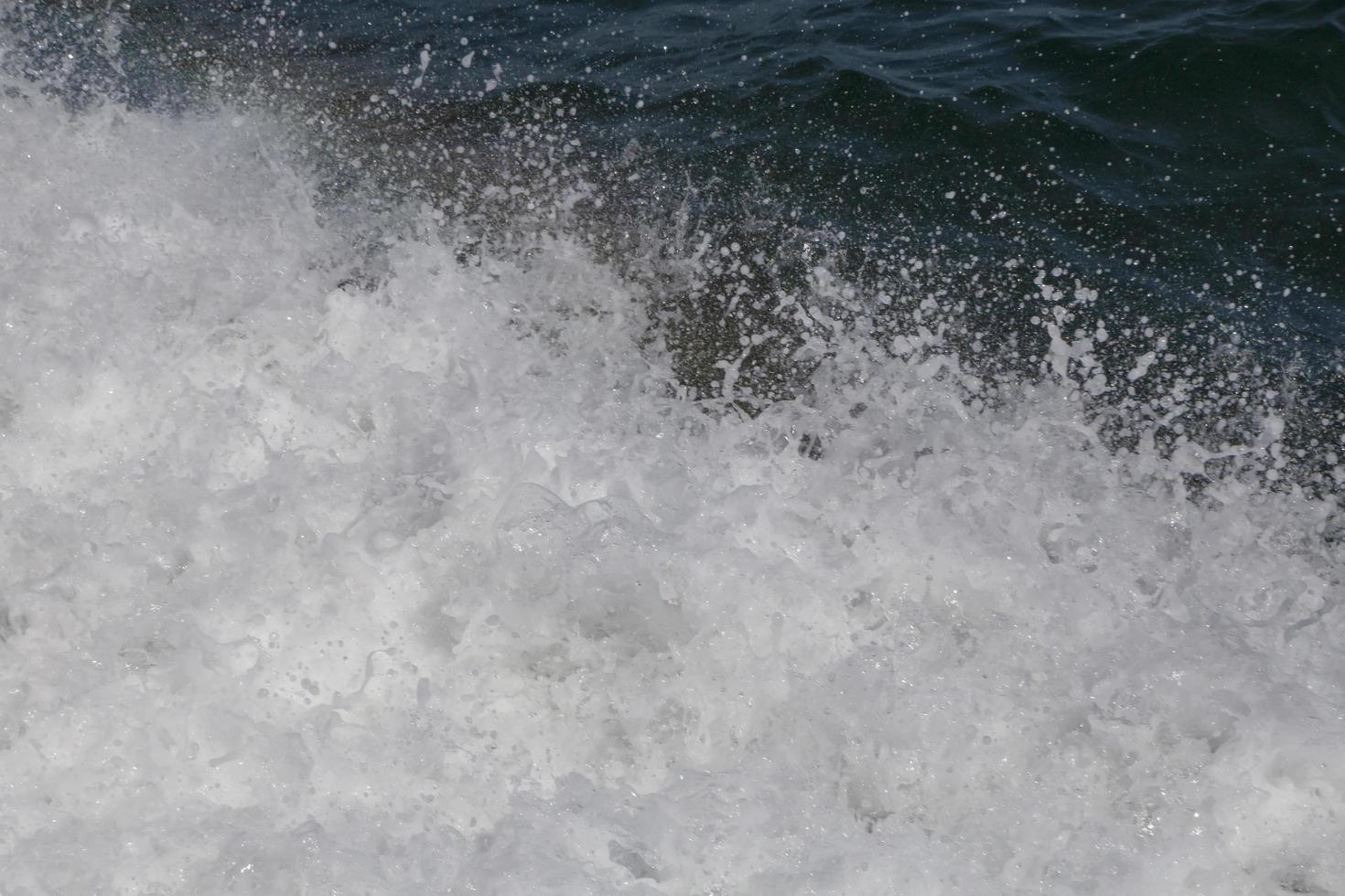 view on splash from sea wave photo