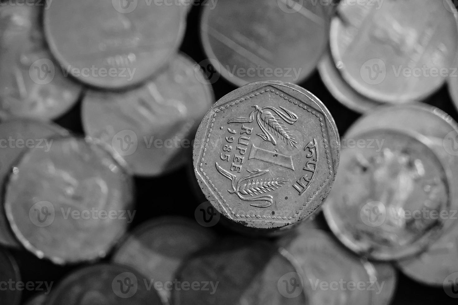 monedas colección selectivo atención moneda 1 uno rupia 1985 foto