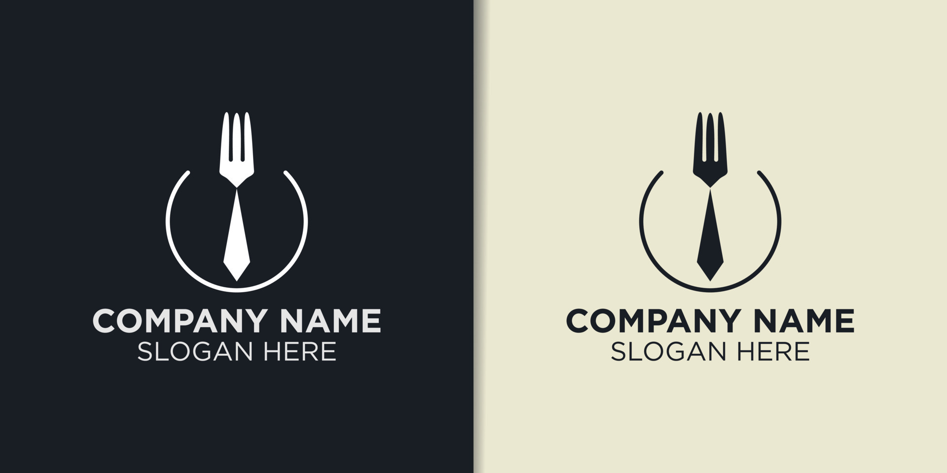 Vector simple food logo designs template, restaurant logo symbol logo