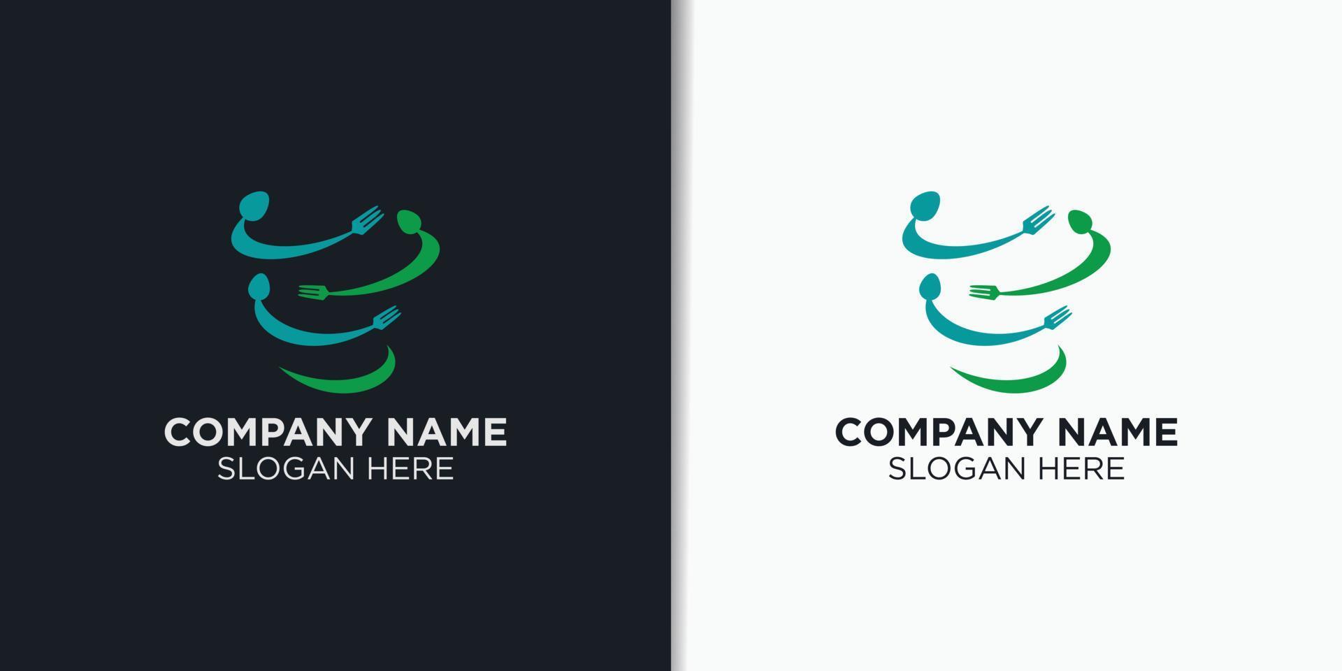 Vector simple food logo designs template, restaurant logo symbol logo