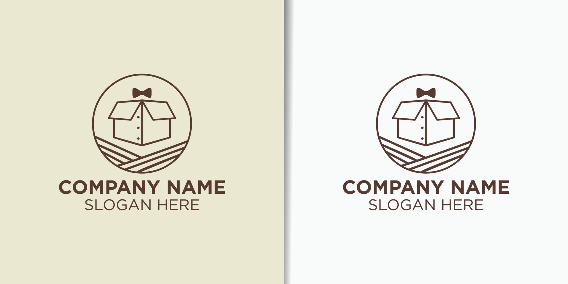 package courier logo design vector, business logo template vector