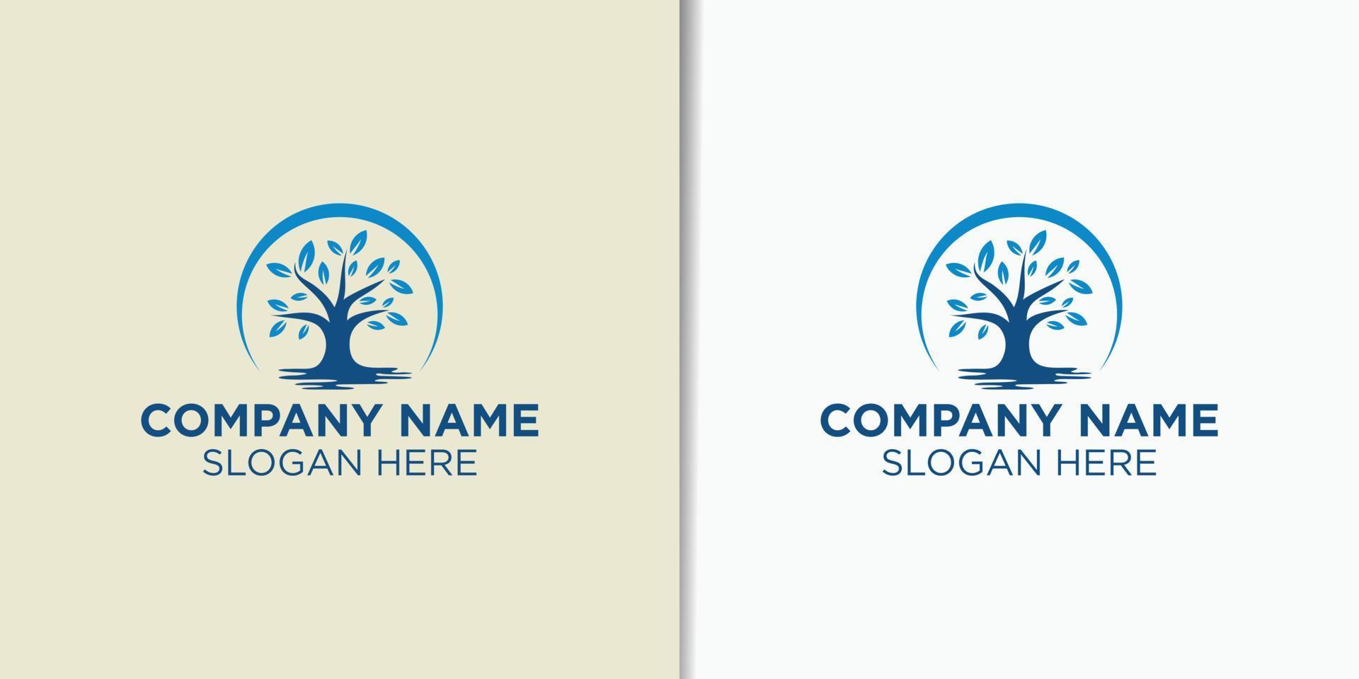 elegant bonsai logo design vector, nature logo design template vector