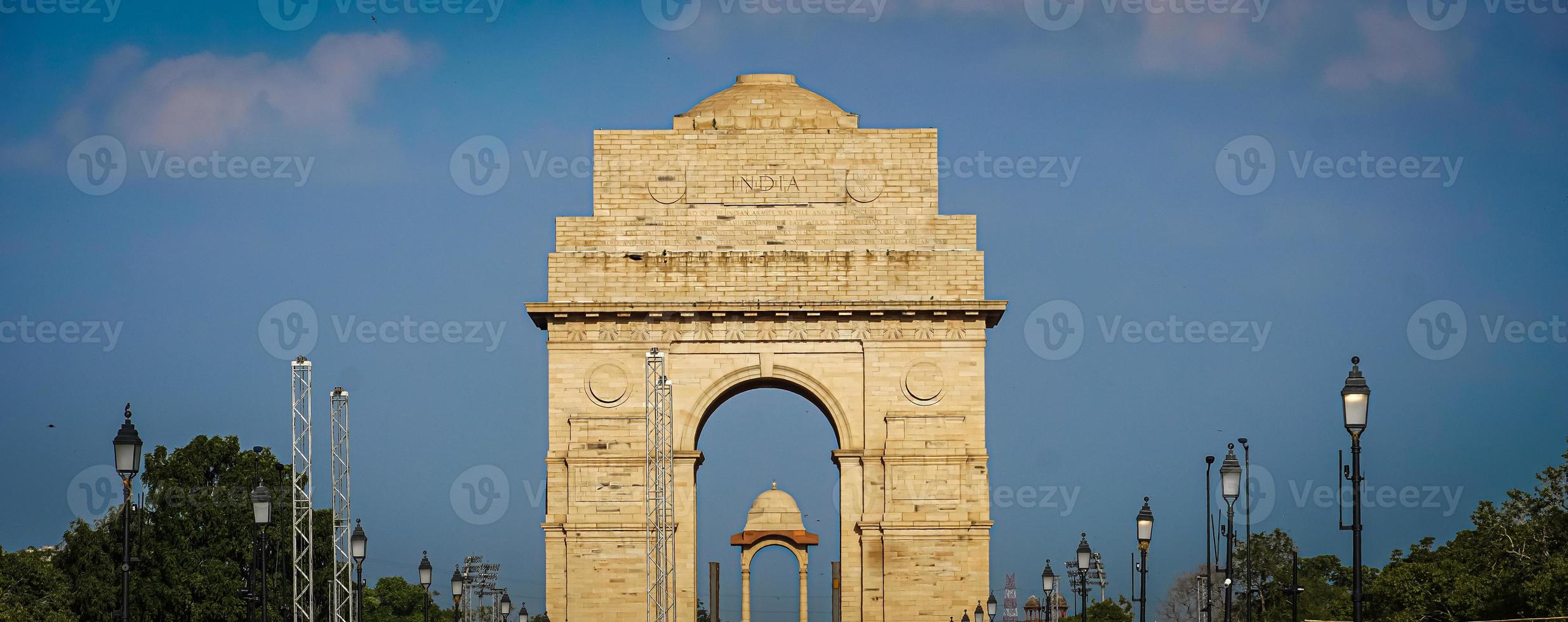 India portón de Delhi en India foto