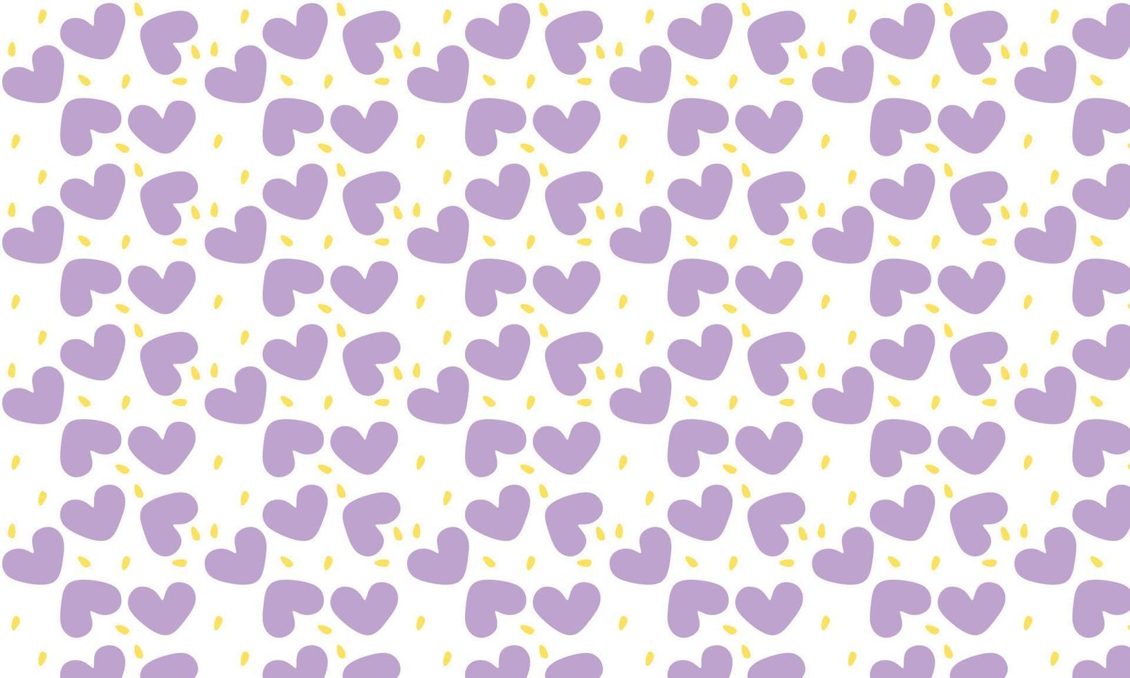 Seamless pattern love shape purple background vector