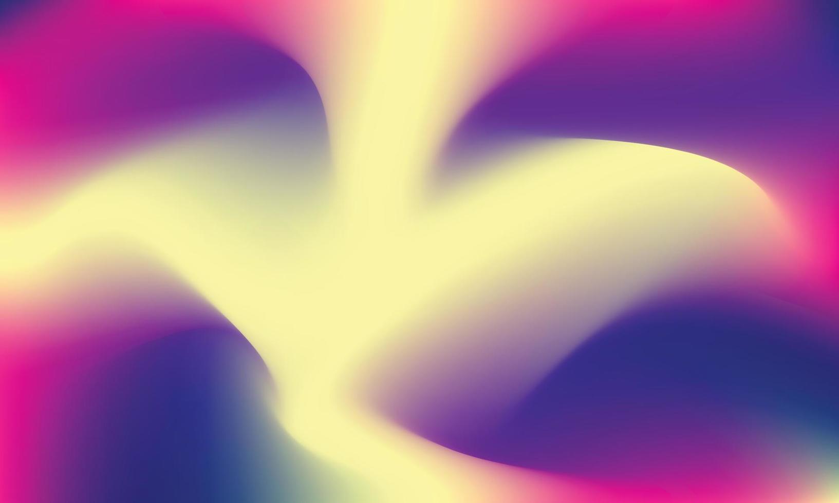 Abstract gradient with yellow, pink, blue colors background, modern art with mesh fill vector