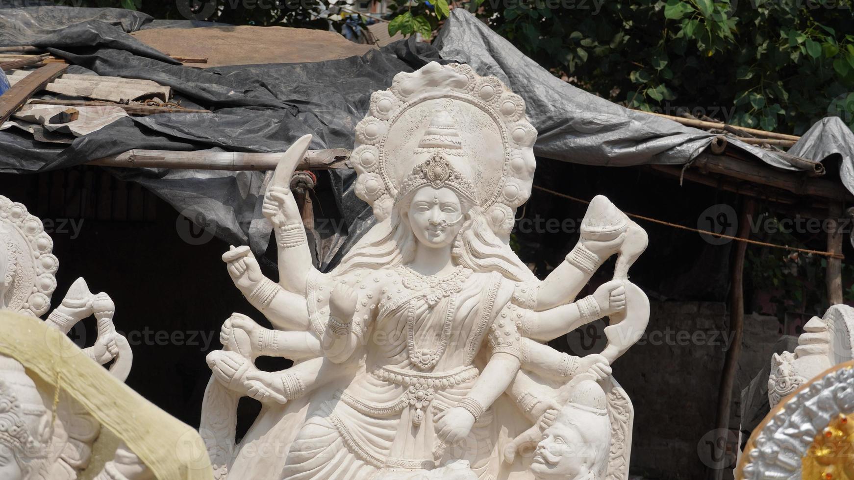 Idol made of Sherawali Mata Hindu religious photo
