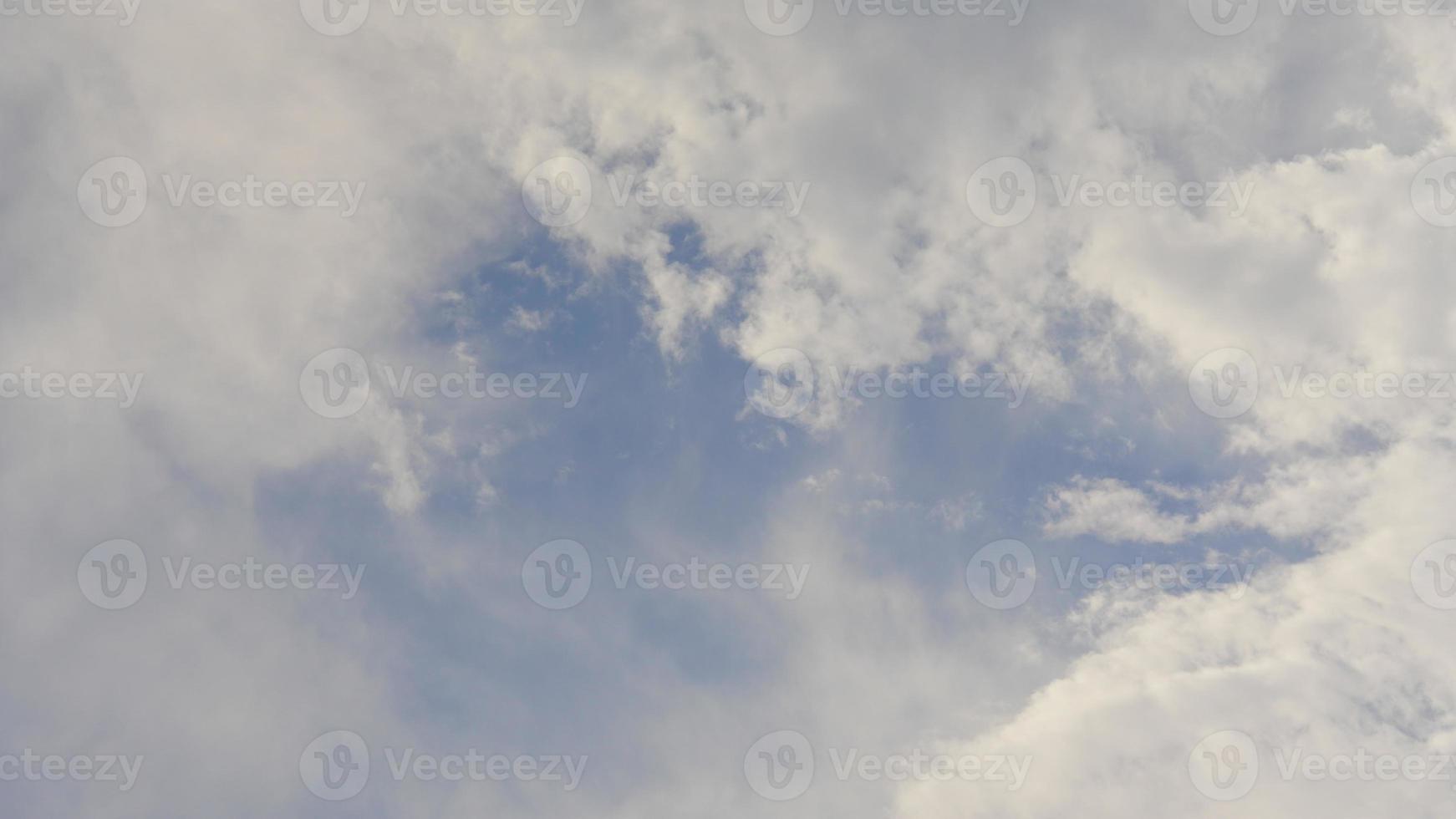 beautiful blue sky with white clouds photo