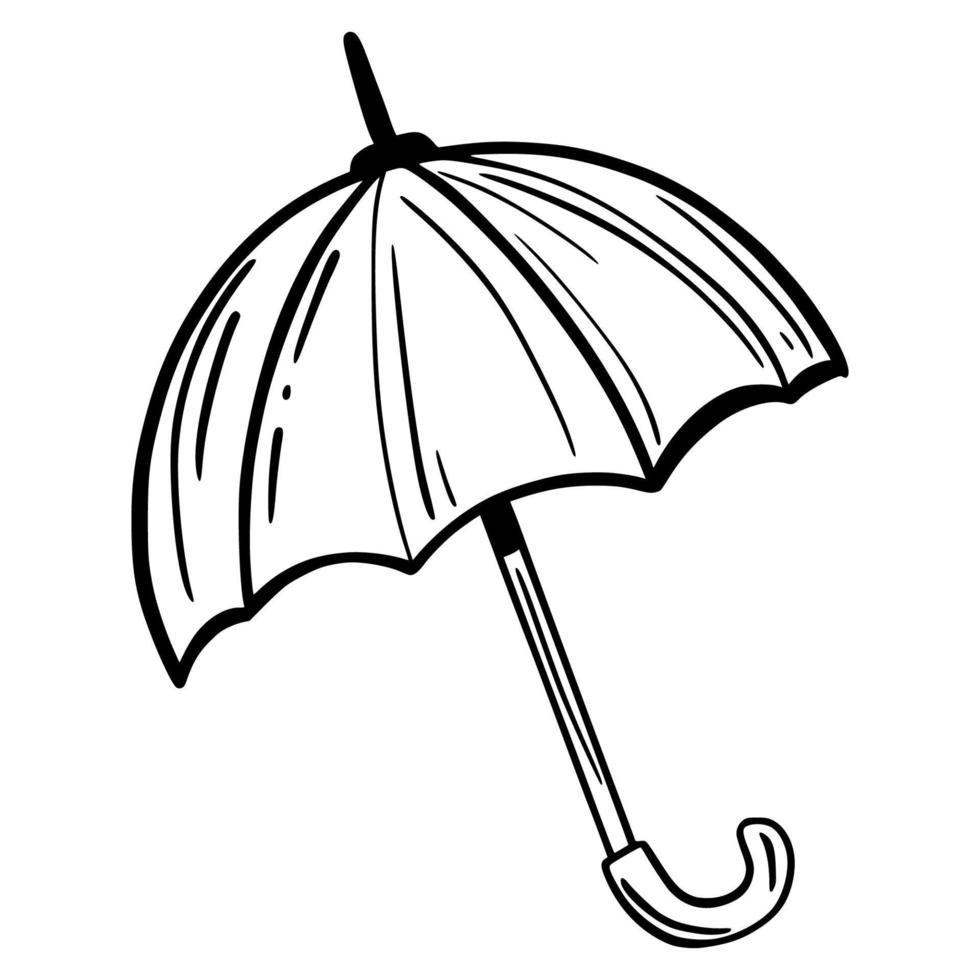 Umbrella. Sketch. Hand drawing. For your design. vector