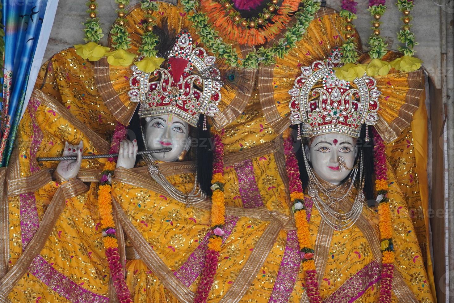 statue of krishna radha image photo