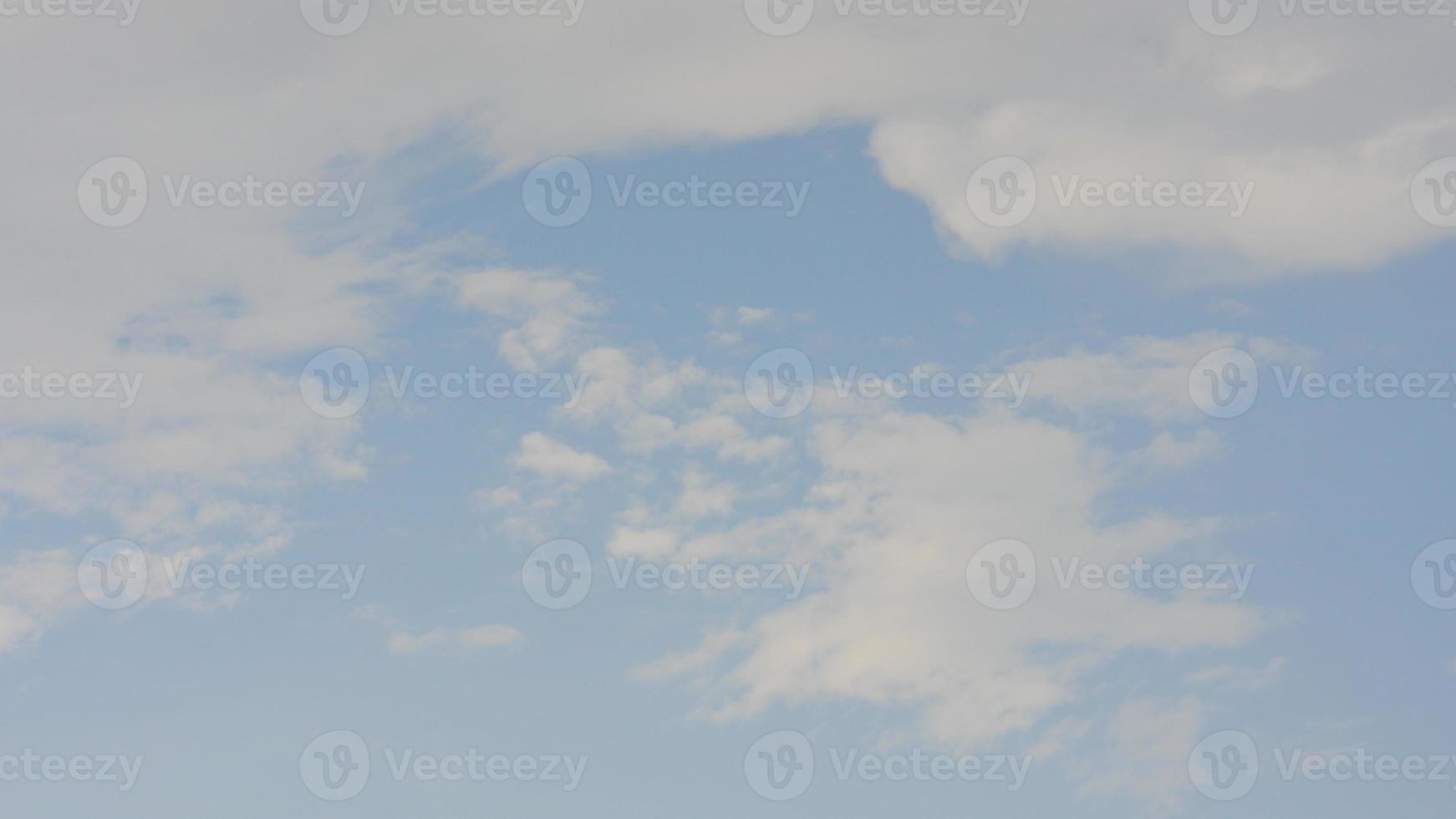 beautiful blue sky with white clouds photo