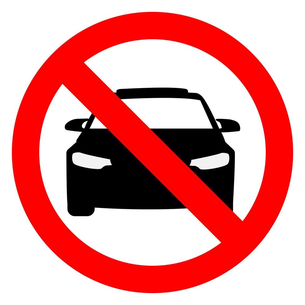 No parking sign vector illustration