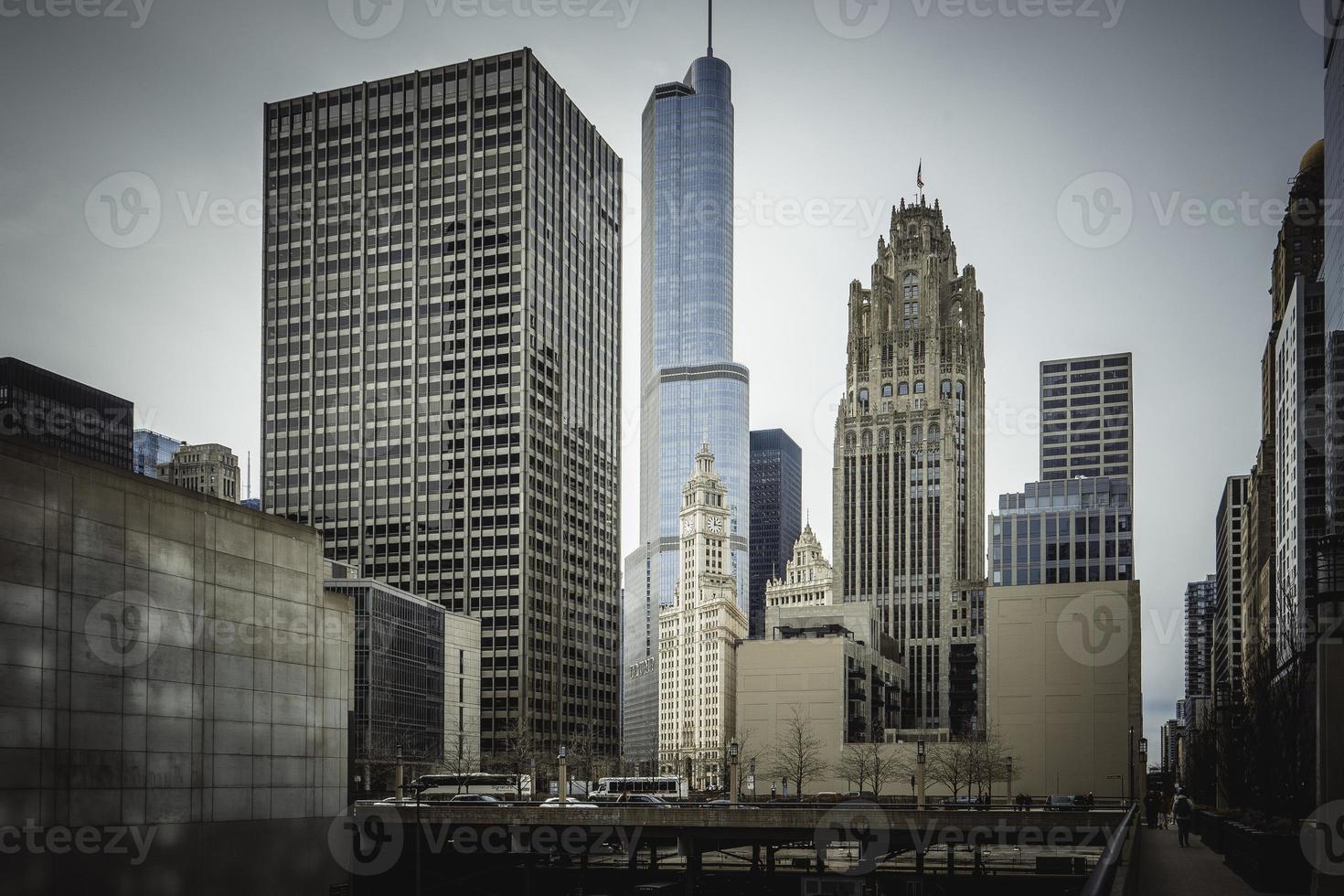 Downtown Chicago architecture. photo