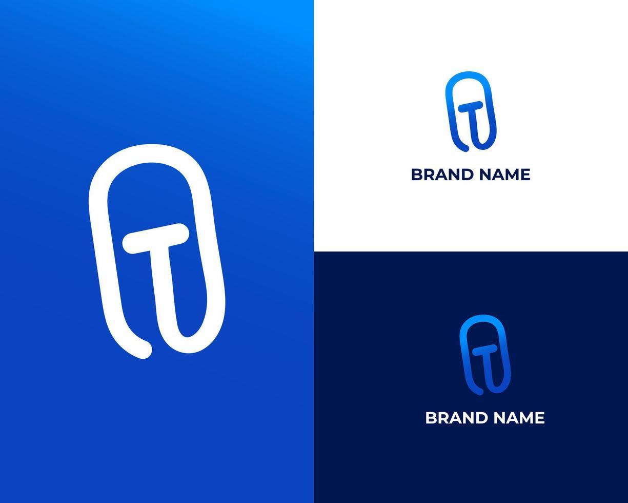 Ot modern logo design Vector Design Sample