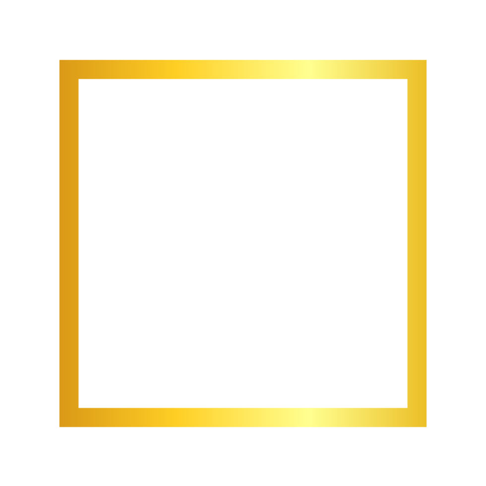 Luxury Wedding Geometric Gold Frame Border png