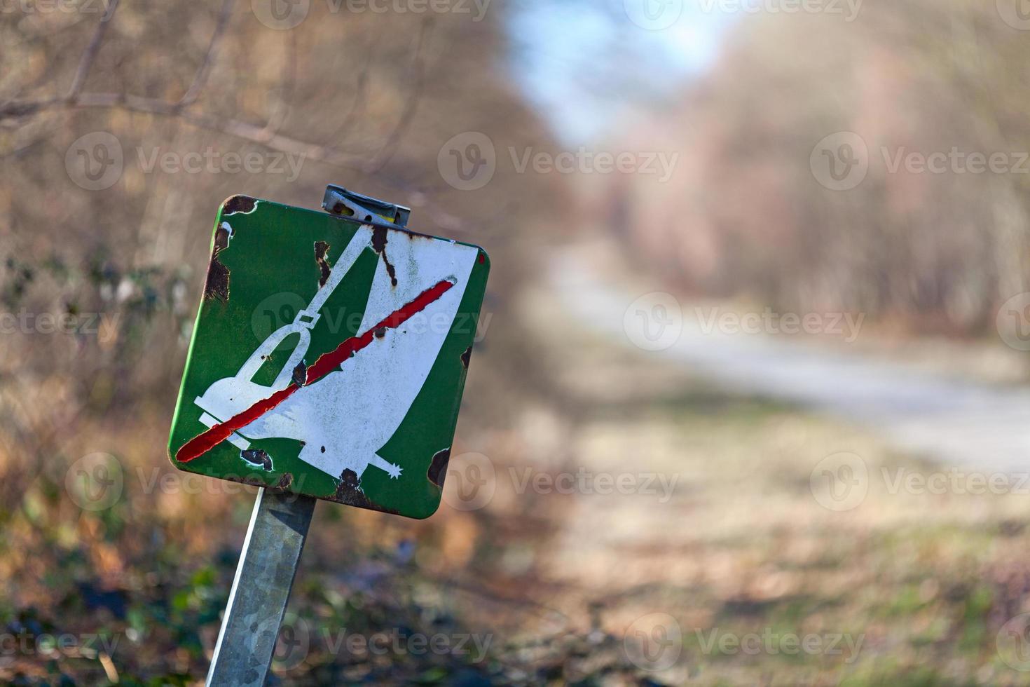 No horse riding sign photo