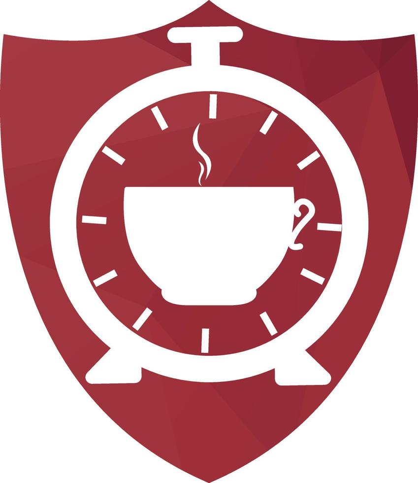 coffee time logo design vector template