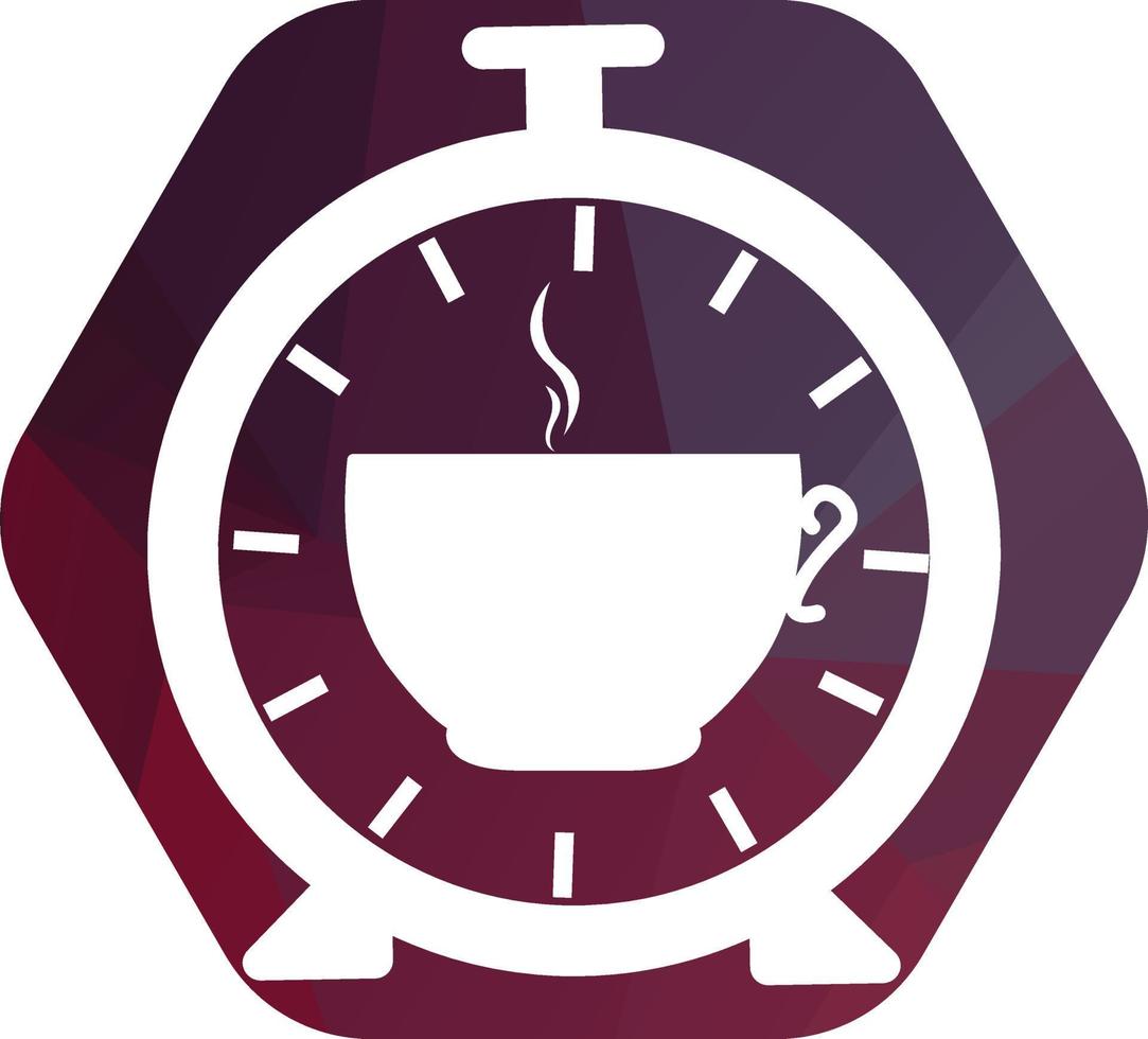 coffee time logo design vector template