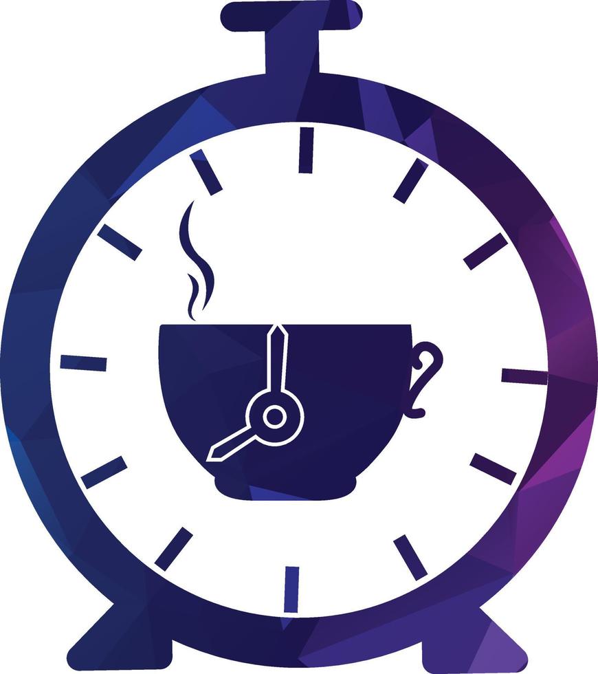 coffee time logo design vector template