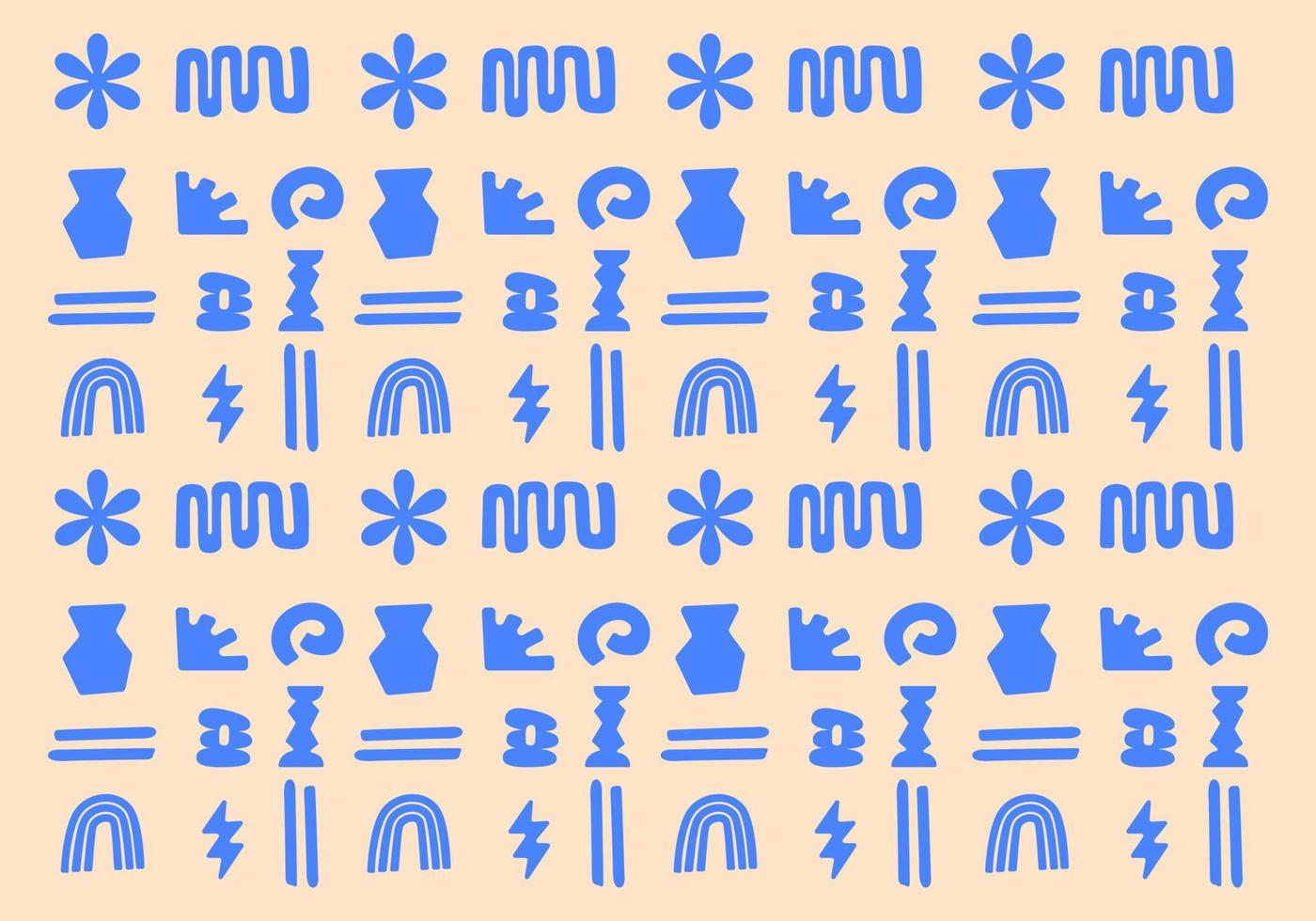 Diversity shape colorfull scandinavian pattern background, abstract universal shape element flower, nature, eye, clip art, stickers set bundle vector