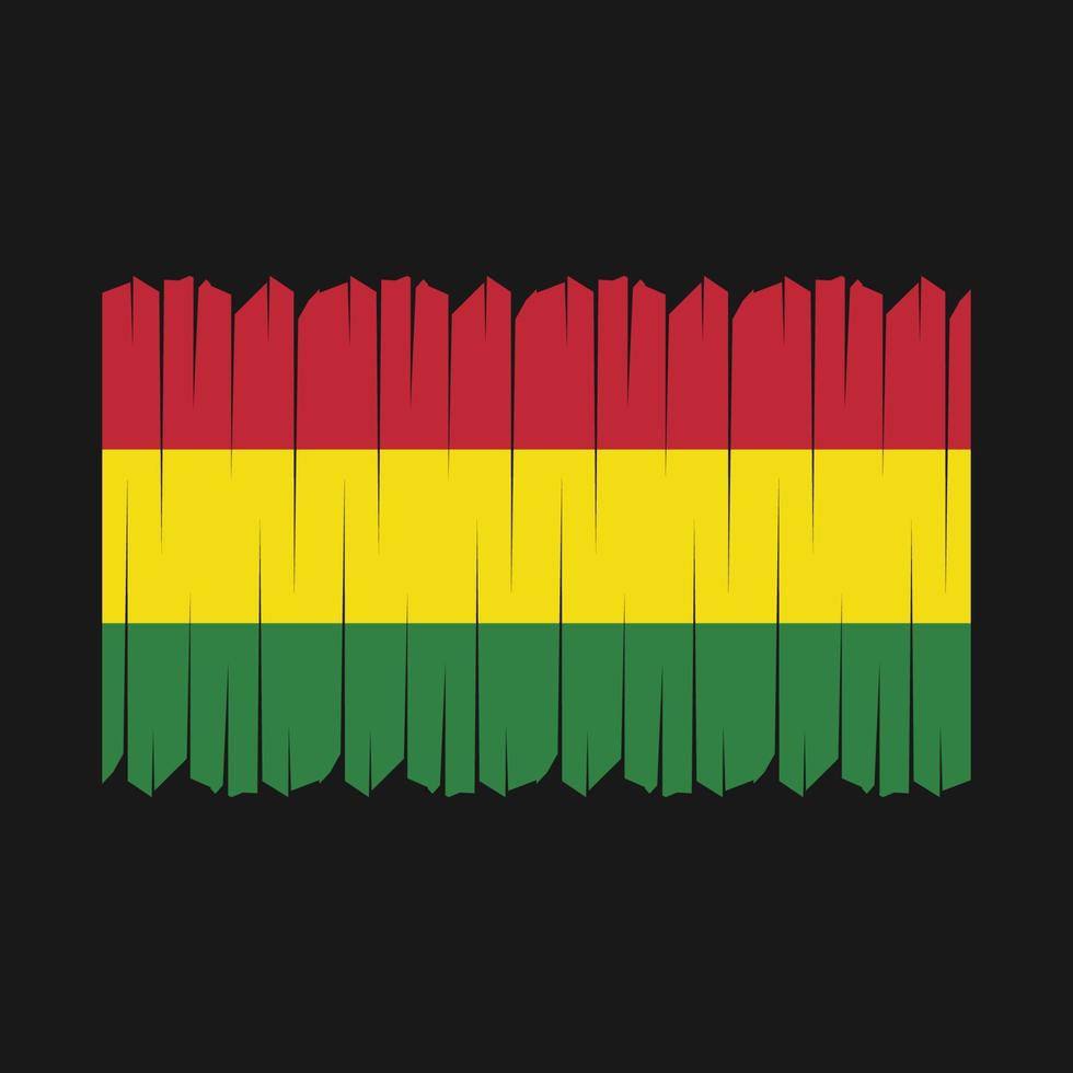 Bolivia Flag Brush Vector